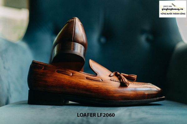 Giày lười nam có chuông đánh màu Patina Tassel Loafer LF2060 004