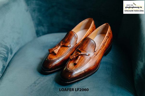 Giày lười nam có chuông đánh màu Patina Tassel Loafer LF2060 001