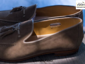 Giày lười nam da lộn mềm Tassel Loafer LF2063 005