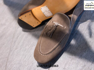 Giày lười nam da lộn mềm Tassel Loafer LF2063 003
