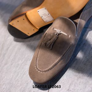 Giày lười nam da lộn mềm Tassel Loafer LF2063 003