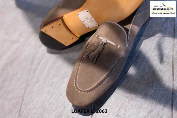 Giày lười nam da lộn mềm Tassel Loafer LF2063 003