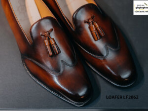 Giày da nam không dây Tassel Loafer LF2062 004