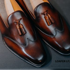 Giày da nam không dây Tassel Loafer LF2062 004