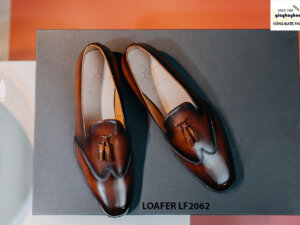 Giày da nam không dây Tassel Loafer LF2062 001