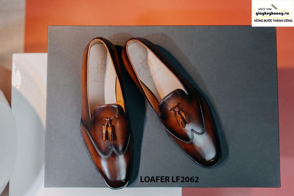 Giày da nam không dây Tassel Loafer LF2062 001