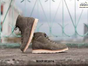 Giày Boot da lộn nam buộc dây BT2074 006