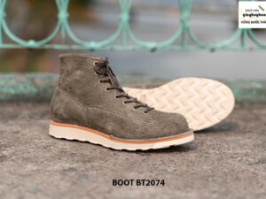 Giày Boot da lộn nam buộc dây BT2074 003