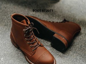 Giày da nam buộc dây cổ cao phong cách BT2071 0056