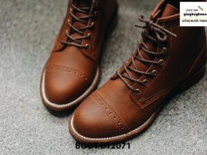 Giày da nam buộc dây cổ cao phong cách BT2071 002