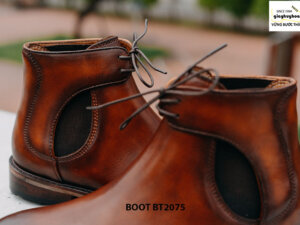 Giày da nam Boot buộc dây thời trang BT2075 004