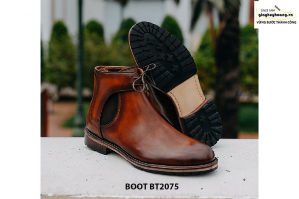 Giày da nam Boot buộc dây thời trang BT2075 003