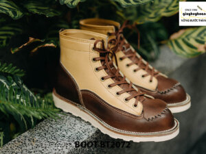 Giày da nam buộc dây boot thiết kế mới BT2072 002