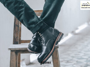 Giày da Boot nam cực đẹp đen trẻ trung BT2085 003