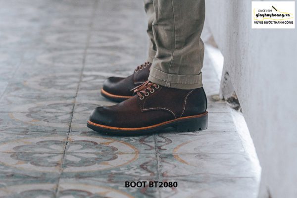 Giày nam Boot cột dây thời trang cao cấp BT2080 001