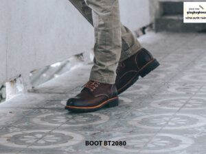 Giày nam Boot cột dây thời trang cao cấp BT2080 003