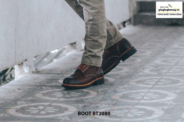 Giày nam Boot cột dây thời trang cao cấp BT2080 003