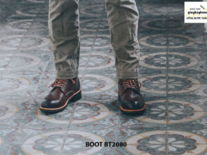 Giày nam Boot cột dây thời trang cao cấp BT2080 002