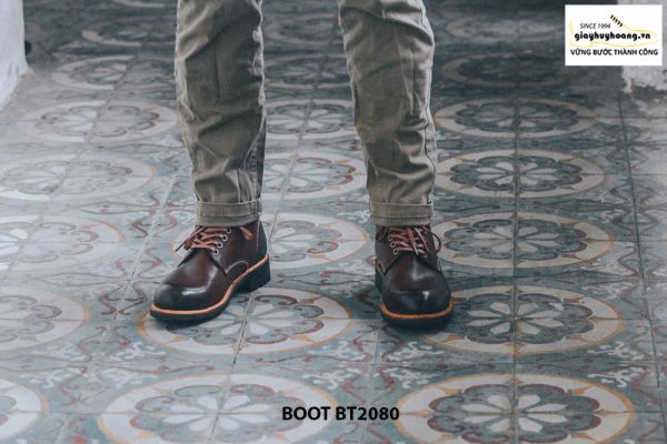 Giày nam Boot cột dây thời trang cao cấp BT2080 002