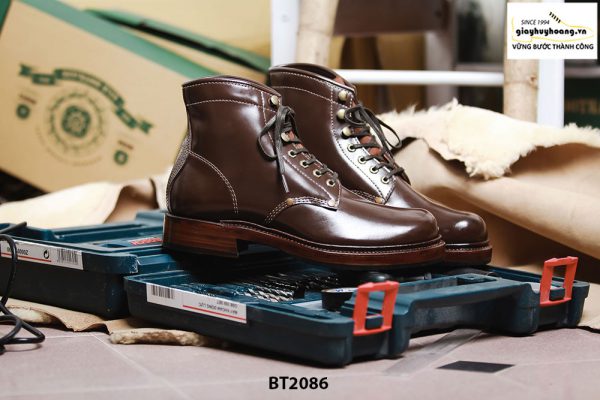 Giày da Boot nam cột dây thời trang BT2086 004