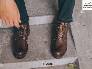 Giày Boot nam cột dây thời trang 2021 BT2088 001