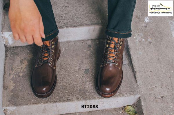 Giày Boot nam cột dây thời trang 2021 BT2088 001