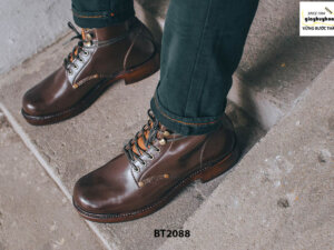 Giày Boot nam cột dây thời trang 2021 BT2088 006