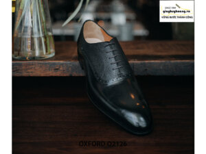 Giày tây nam phối da hột thời trang Oxford O2126 002