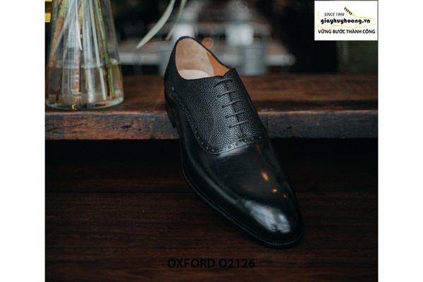 Giày tây nam phối da hột thời trang Oxford O2126 002