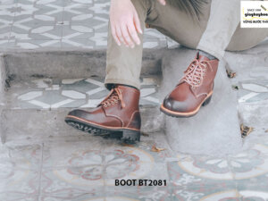 Giày tây lacenam Boot cột dây BT2081 001