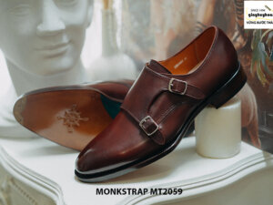 Giày da nam dáng đẹp Double Monkstrap MT2059 002