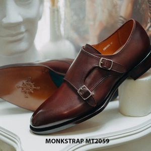 Giày da nam dáng đẹp Double Monkstrap MT2059 002