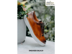 Giày da nam đánh Patina đẹp Sneaker SK2029 005