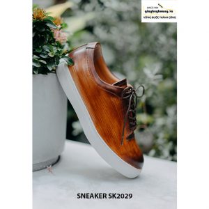 Giày da nam đánh Patina đẹp Sneaker SK2029 005