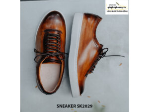 Giày da nam đánh Patina đẹp Sneaker SK2029 004