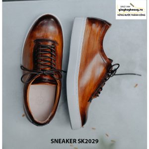 Giày da nam đánh Patina đẹp Sneaker SK2029 004