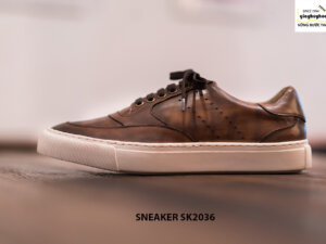 Giày da nam làm từ thủ công Sneaker SK2036 002