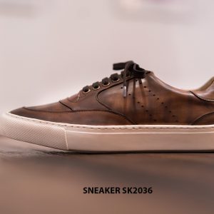Giày da nam làm từ thủ công Sneaker SK2036 002