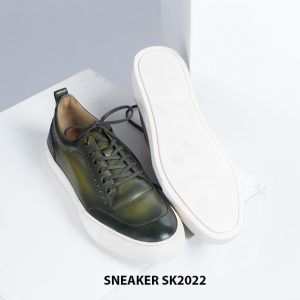Giày da nam đế bằng có khâu chỉ bền bỉ Sneaker SK2022 004