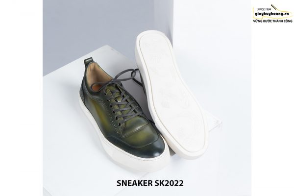 Giày da nam đế bằng có khâu chỉ bền bỉ Sneaker SK2022 004