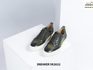 Giày da nam đế bằng có khâu chỉ bền bỉ Sneaker SK2022 002