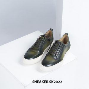 Giày da nam đế bằng có khâu chỉ bền bỉ Sneaker SK2022 002