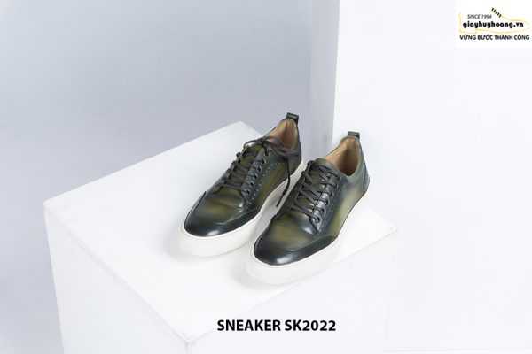 Giày da nam đế bằng có khâu chỉ bền bỉ Sneaker SK2022 002