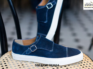Giày sneaker nam đế bằng da lộn SK2024 005