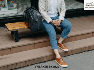 Giày da nam đế bằng thời trang cao cấp Sneaker SK2027 004