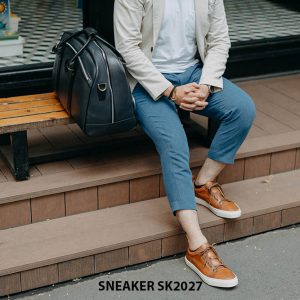 Giày da nam đế bằng thời trang cao cấp Sneaker SK2027 004