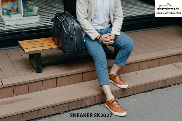Giày da nam đế bằng thời trang cao cấp Sneaker SK2027 004