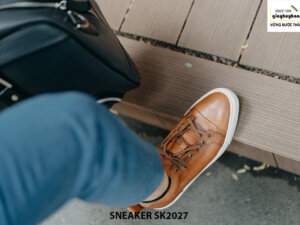 Giày da nam đế bằng thời trang cao cấp Sneaker SK2027 003