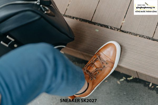 Giày da nam đế bằng thời trang cao cấp Sneaker SK2027 003