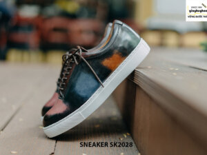 Giày da nam mũi tròn thời trang Sneaker SK2028 002